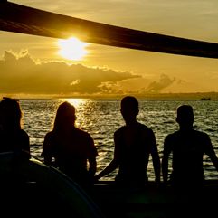 Bali boottocht zonsondergang